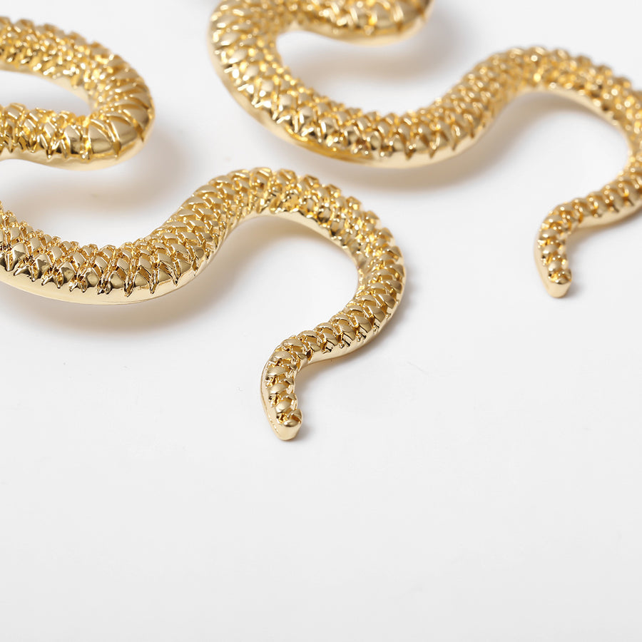 Women Jewelry Hip-hop Snake Long Earrings