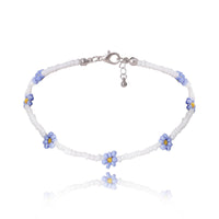 Small Daisy Necklace Simple Rice Beads Necklace Bracelet  Anklet Women Jewelry