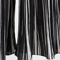Plus Size Colorblock Stripe Pleated wide leg pants