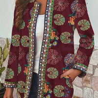 Aztec Color-Blocking Vintage All-Over Printed Coat Plus Size Wholesale Vendors