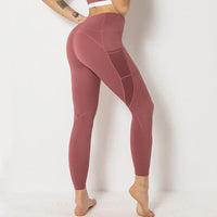 Breathable Stretch Hollow Out Yoga Leggings