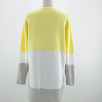 Color Block Long Sleeves Cardigan Sweater