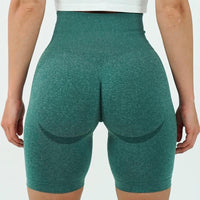 Comfortable Soft High Waist Solid Color Workout Yoga Shorts