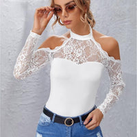Fashion Style Lace Hollow Out Top