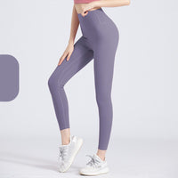 Fitness High Waisted Peach Lifting Seamless Tight Fitting  Women Yoga Pants