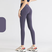 Women's Leggings Fitness Pants Peach Lifting Side Pockets Stretch Running Exercise Yoga Pants