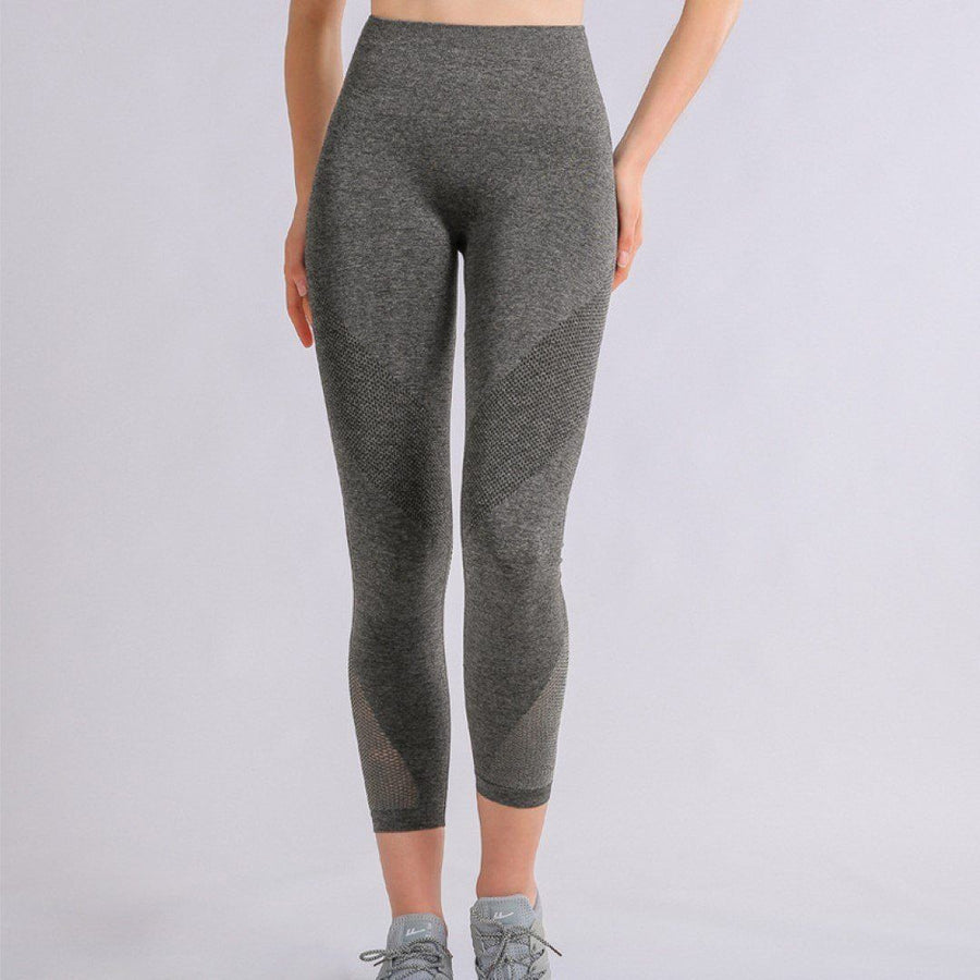 High-Waist Hollow-Out Breathable Yoga Pants