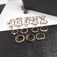 Keely Gold Ring Set  - 17 Pieces