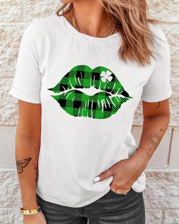 Ladies Casual St. Patrick's Print T-Shirt