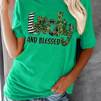 Ladies Clover Design Casual T-Shirt