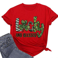 Ladies Clover Design Casual T-Shirt