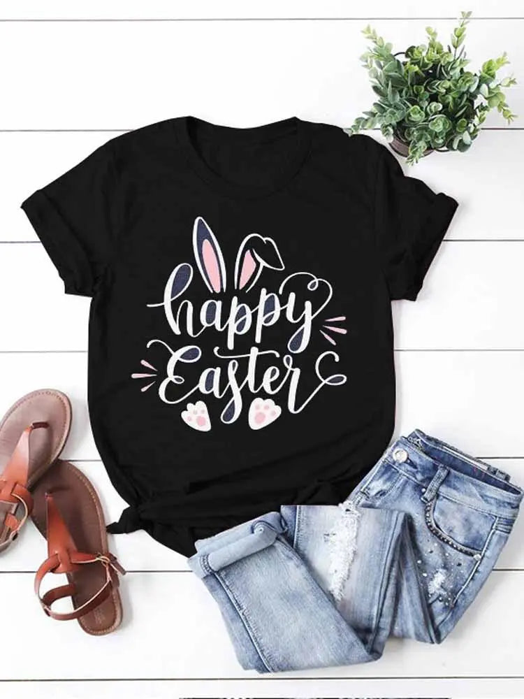 Ladies Easter Bunny Casual T-Shirt