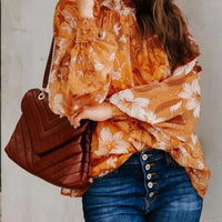 Modern And Fashionable Floral Ladies Blouse