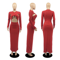 Women's Seductive Long-sleeved Bodycon Dress