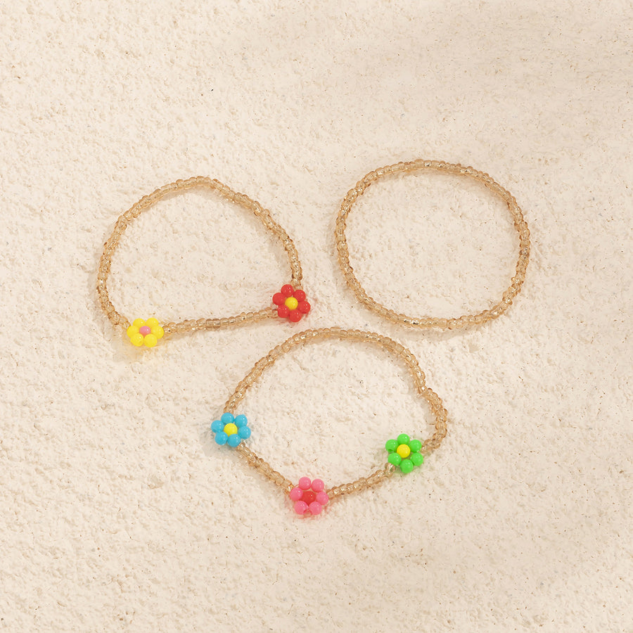 Adorable Jewelry Bohemian Style Colorful Beaded Bracelet Sets Woven Bracelet