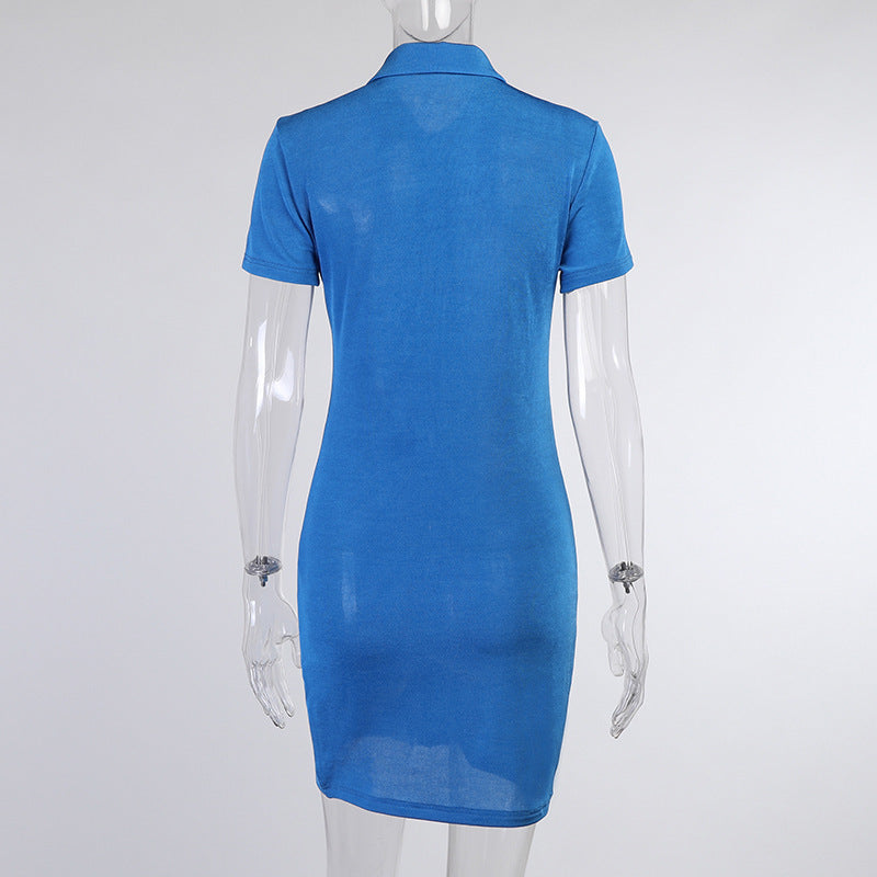 Casual Short Sleeve Dress Ruched Pleated Knit Dress Women