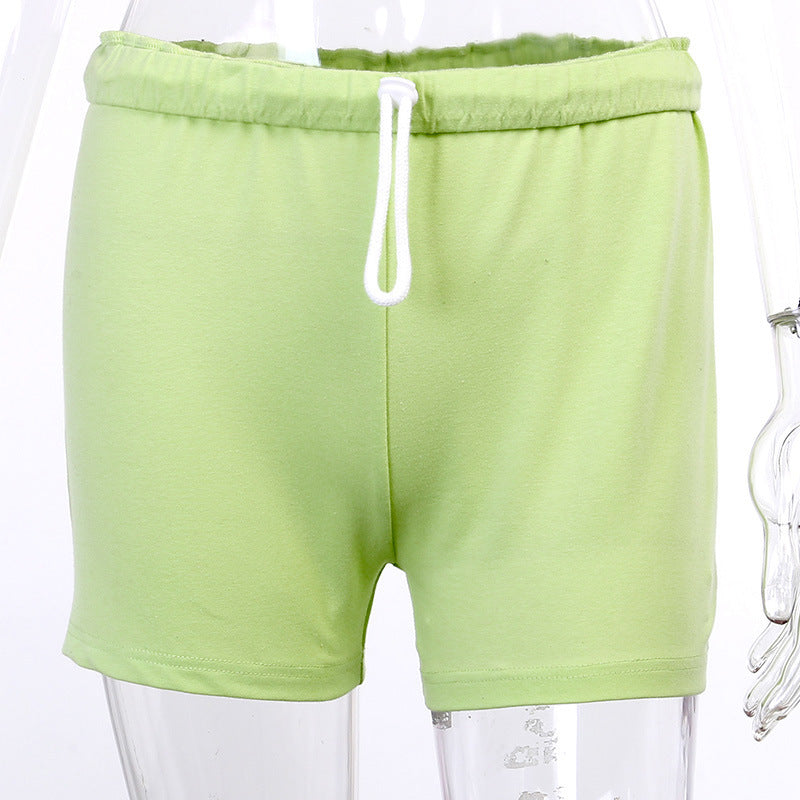 Breathable Fabric Sport Pants Peach Lifting Shorts Women
