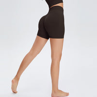 Stretchy Peach Lifting Shorts Yoga Leggings