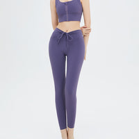 Bow Tied Rope Women High-waisted Yoga Pants