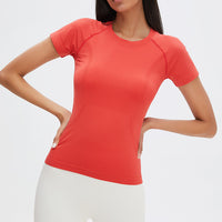 Quick-drying Fitness T-shirt Yoga Short-sleeved Tops Women