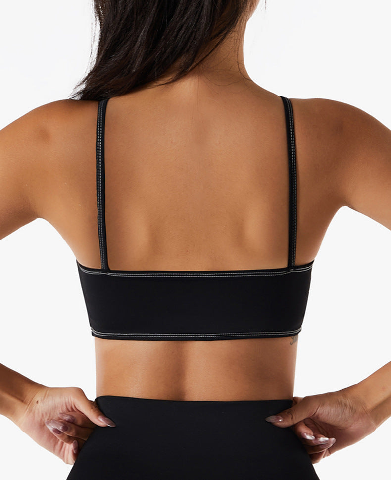 Workout Tank Yoga Bras Backless Spaghetti Straps Women
