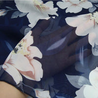 Sweet Ruffle Bandage Floral Chiffon Skirt