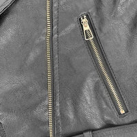 Tassel Zipper Lapel Collar Casual Jacket