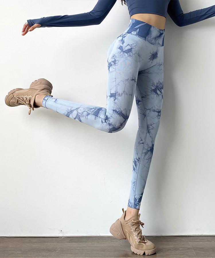 Tie-Dye Hip Lift Stretch Yoga Pants
