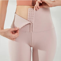 Various Solid Colors Fashionable High Waist Buckle Leggings
