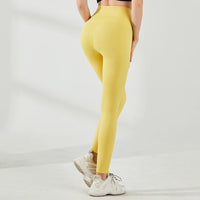 Various Solid Colors Fashionable High Waist Buckle Leggings