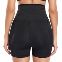 Women's Corset Belted Waist Trainer Stretchy Booty Lifting Yoga Shorts