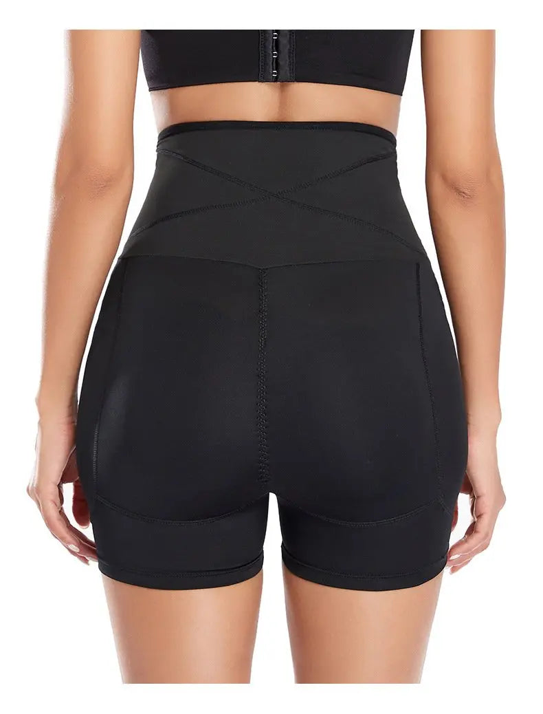 Women's Corset Belted Waist Trainer Stretchy Booty Lifting Yoga Shorts