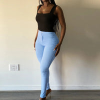 Women's Daily Plain Slim Fit Jeans