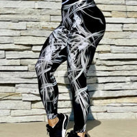 Women's Digital Printed Stretch Sports Trousers