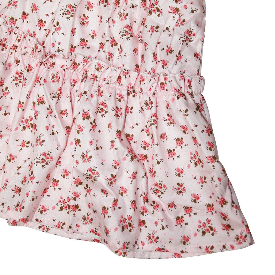 Women's Floral Print Square Neck Short Sleeve A Line Maxi Dress