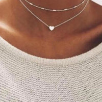 Women's Heart Clavicle Necklace