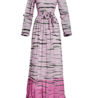 Women's Plus Size Chiffon Two Piece Printed Ruffle Dress