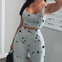 Women's Printed Casual Sports Suit