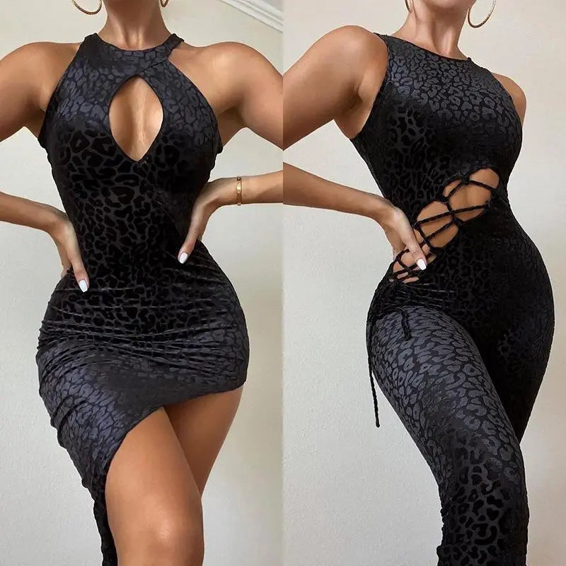 Women's Irregular Cutout Slim Dress