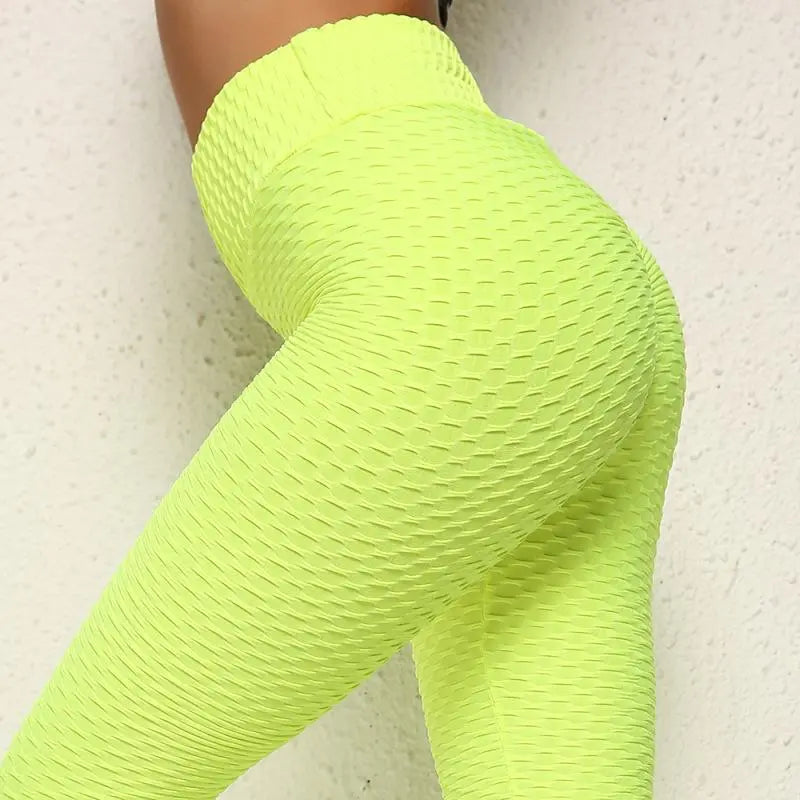Women's Solid High Waist Leggings Sports Yoga Pants Skinny Bottoms