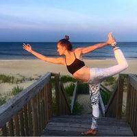Women's Tree Print Mid-Rise Workout Yoga Leggings