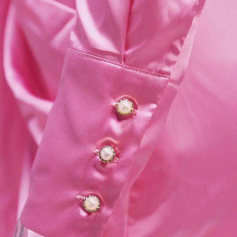 Women's Twist Front Long Sleeve Button Front Mini Shirt Dress